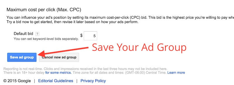 Save Your Ad Group